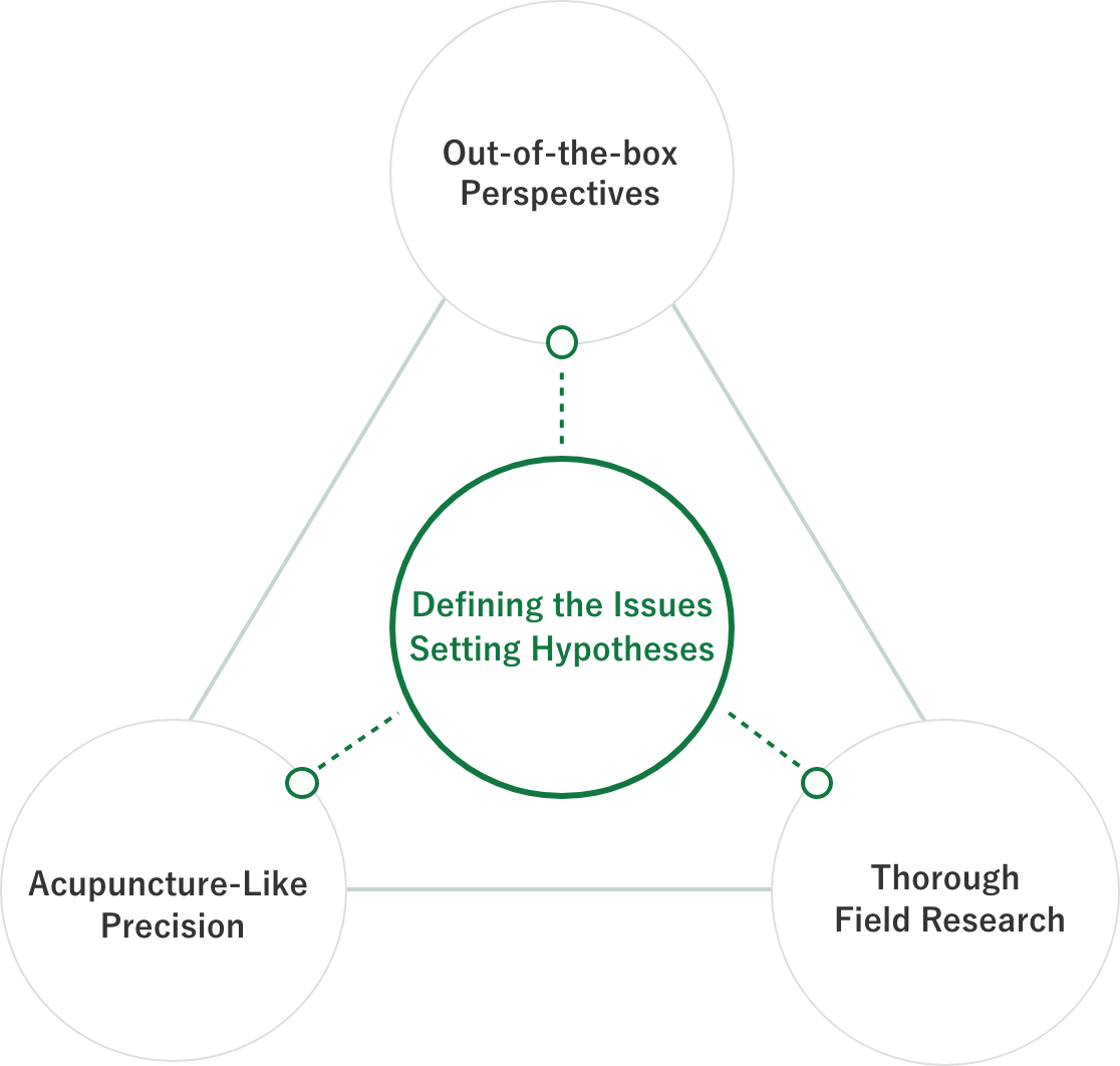 Defining the Issues Setting Hypotheses